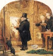 William Parrott J M W Turner at the Royal Academy,Varnishing Day oil painting artist